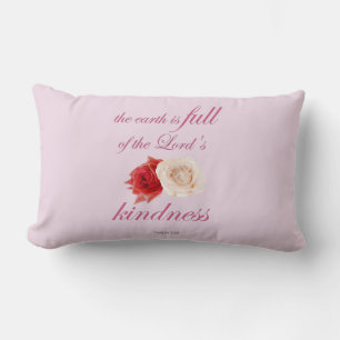 Psalm 33 – "The Earth is Full of Lord’s Kindness Lumbar Pillow