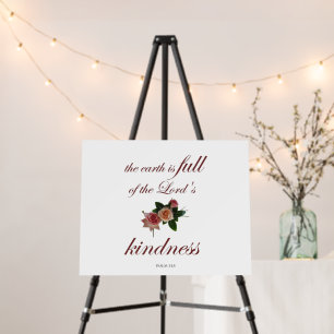 Psalm-33, The Earth is Full of the Lord's Kindness Foam Board