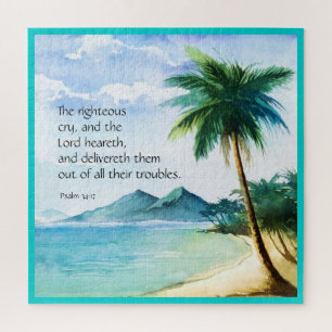 Psalm 34:17 jigsaw puzzle