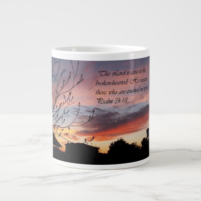 Psalm 34:18 Encouragement Mug (Front)