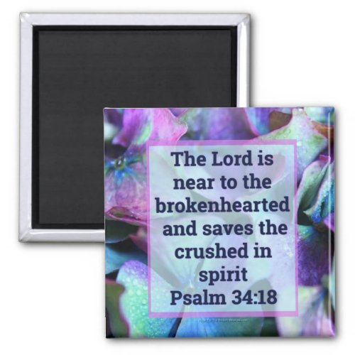 Psalm 3418 Magnet