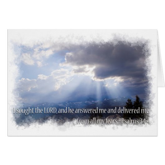 Psalm 34:4 light background (Front Horizontal)