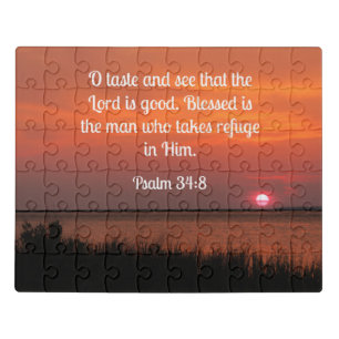 Psalm 34:8 O taste and see that the Lord is good Jigsaw Puzzle