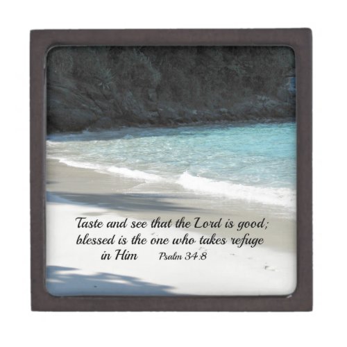 Psalm 348 Taste and see that the Lord is good Jewelry Box