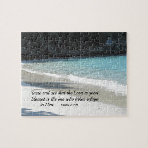 Psalm 34:8 Taste and see that the Lord is good... Jigsaw Puzzle