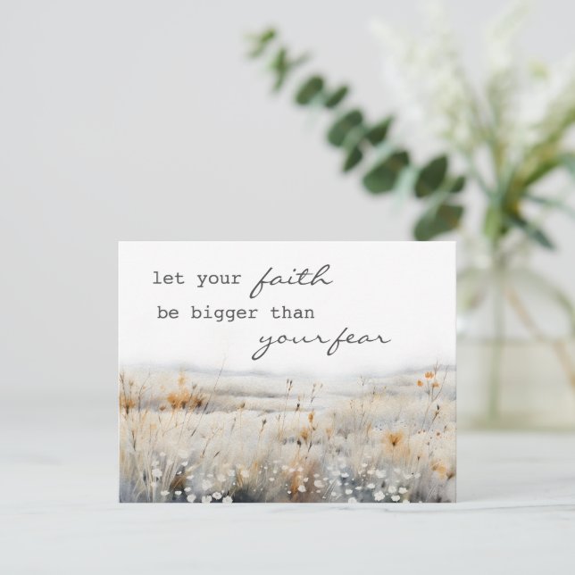 Psalm 34 Bible Inspirational Quote Christian Card (Standing Front)