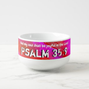 Psalm 35:9 soup mug