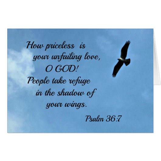 Psalm 36:7 cards (Front Horizontal)