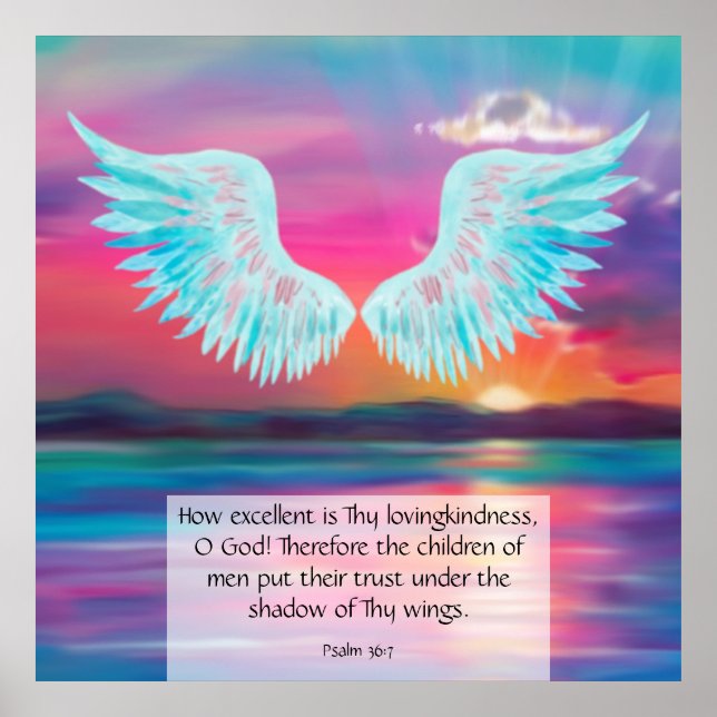 Psalm 36:7  poster (Front)