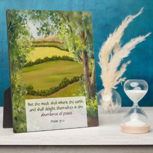 Psalm 37:11  plaque