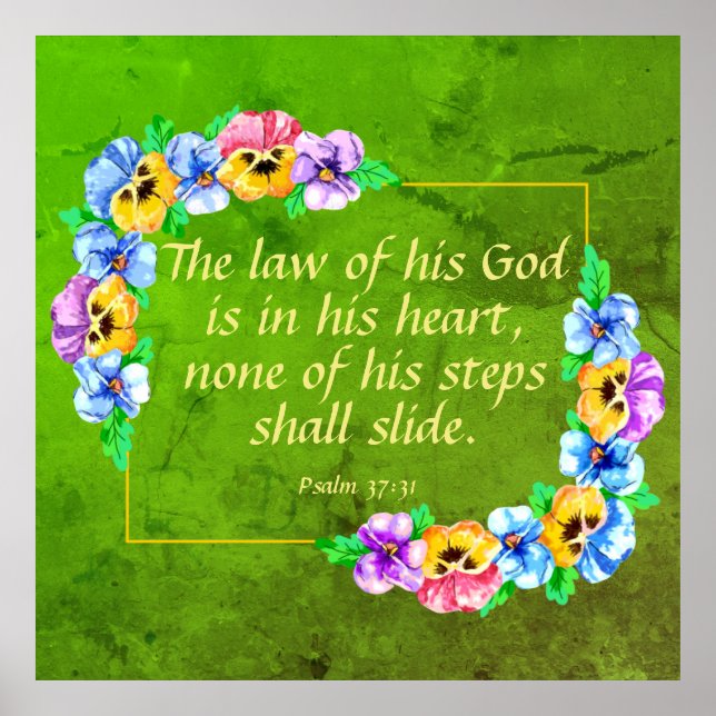 Psalm 37:31   poster (Front)