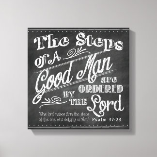 Psalm 37:32 Father's Day Wrapped Canvas Print