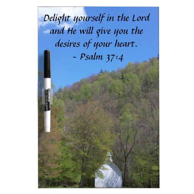 Psalm 37:4 dry erase board (Front)