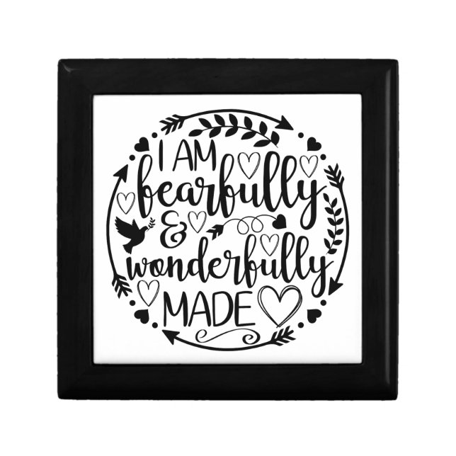 Psalm 39 Wonderfully Made Christian Scripture  Gift Box (Front)