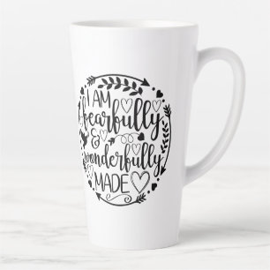 Psalm 39 Wonderfully Made Christian Scripture Latte Mug