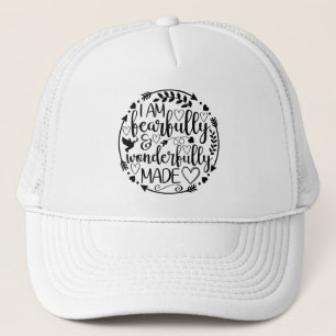 Psalm 39 Wonderfully Made Christian Scripture Trucker Hat