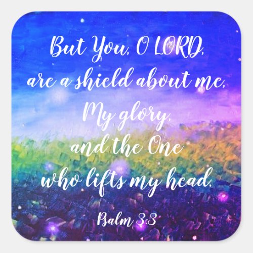Psalm 33 Christian Scripture Firefly Art Stickers