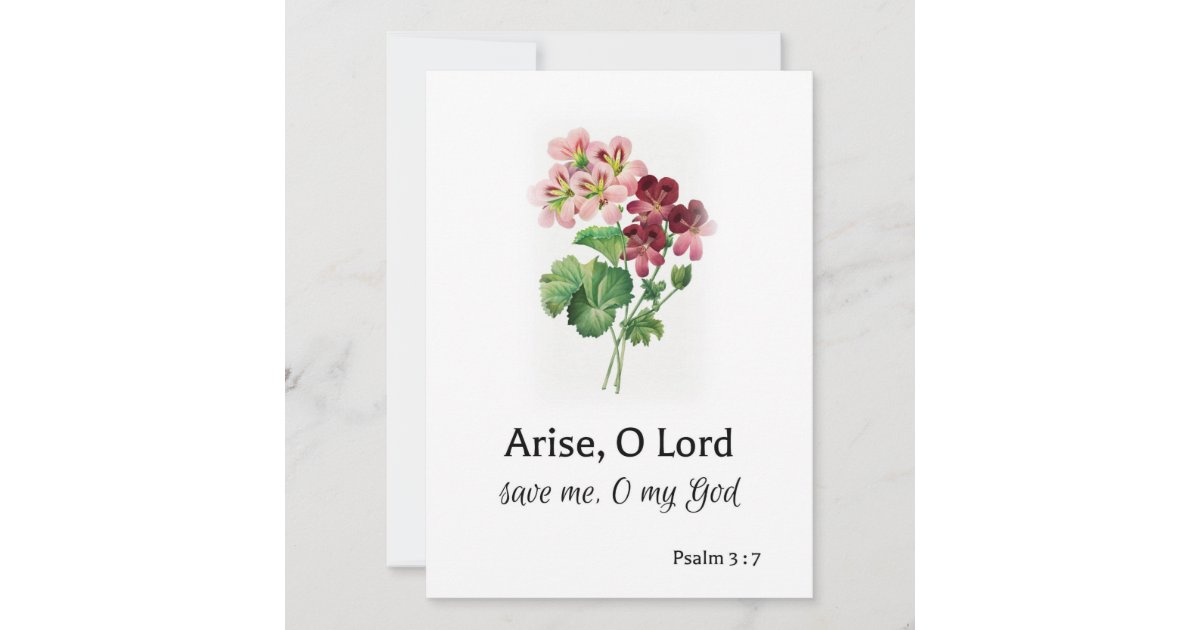 Psalm 3 : 7 Greeting Card | Zazzle