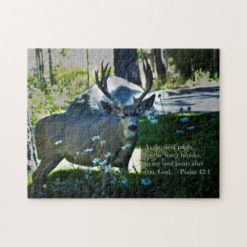 Psalm 421 and Deer Jigsaw Puzzle