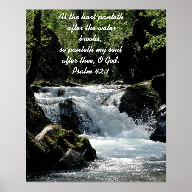 Psalm 42:1 Poster (Front)