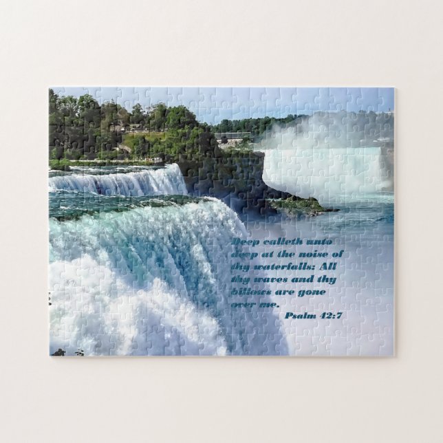 Psalm 42:7 jigsaw puzzle (Horizontal)