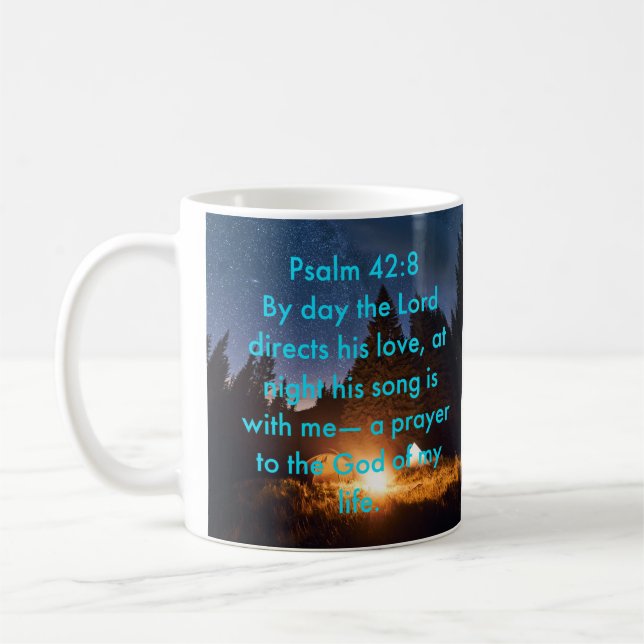 Psalm 42:8 Classic Mug (Left)