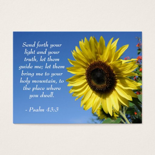 Customizable Psalm 43 - Inspirational Quotes - Wallet Card Business Card Templates