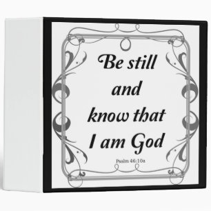 PSALM 46-10 3 RING BINDER