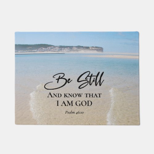 Psalm 4610 Be Still and Know I Am God Ocean Doormat