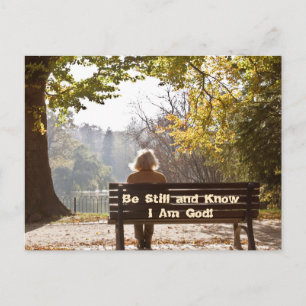 Psalm 46:10 Be Still and Know I Am God Postcard