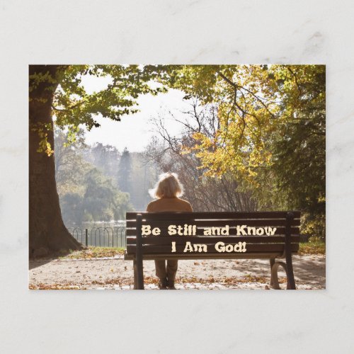 Psalm 4610 Be Still and Know I Am God Postcard