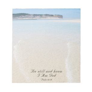 Psalm 46:10 Be Still and Know I Am God, Scripture Notepad