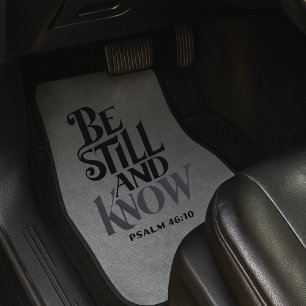 Psalm 46:10 Be Still And Know Set of Car Mats