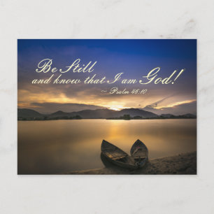 Psalm 46:10 Be Still and Know that I Am God Bible Postcard