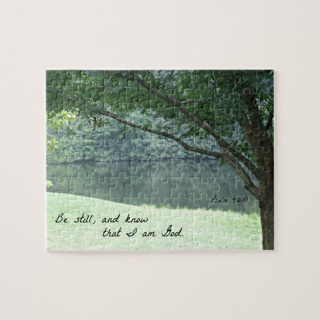 Psalm 46:10 Be still and know that I am God. Jigsaw Puzzle (Horizontal)