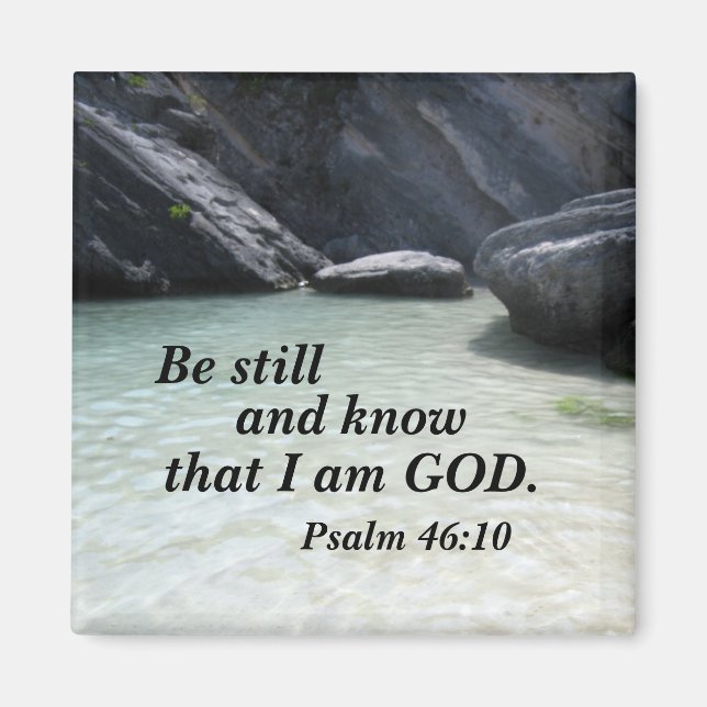 Psalm 46:10 Be still and know that I am God. Magnet (Front)