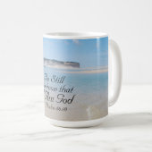Psalm 46:10 Be Still and Know that  I Am God Ocean Coffee Mug (Front Right)