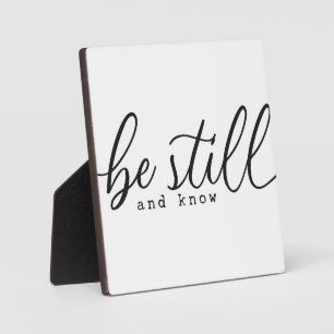Psalm 46:10 Be Still Bible Scripture Sign Plaque