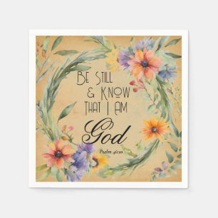 Psalm 46:10 Bible Verse Napkins