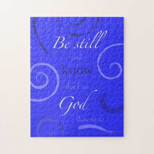 Psalm 4610 Choose your own color Customizable Jigsaw Puzzle