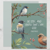 Psalm 46:10 Christian Bible Verse Image  (Front/Back)