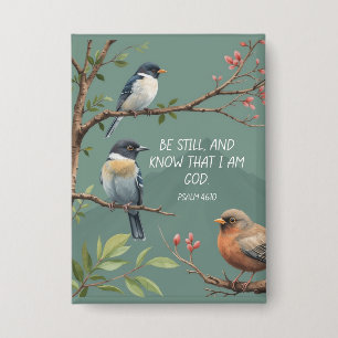 Psalm 46:10 Christian Bible Verse Image Button