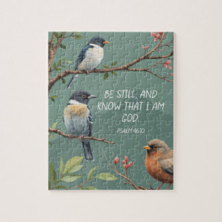 Psalm 46:10 Christian Bible Verse Image Jigsaw Puzzle