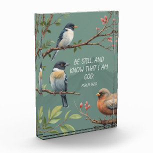 Psalm 46:10 Christian Bible Verse Image  Photo Block