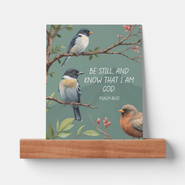Psalm 46:10 Christian Bible Verse Image  Picture Ledge (Front)