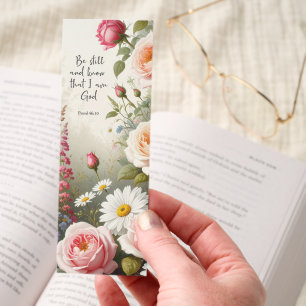 Psalm 46:10 Floral Bookmarks