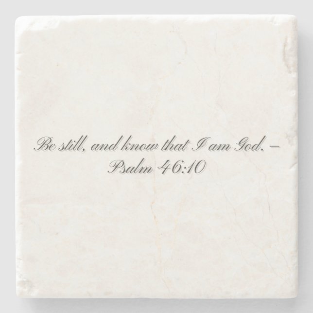 Psalm 46: 10, Gift Coaster (Front)
