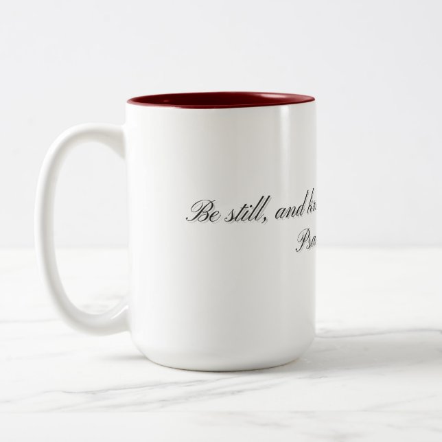 Psalm 46:10, Gift Mug (Left)