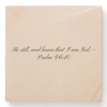 Psalm 46:10, Gift Stone Coaster