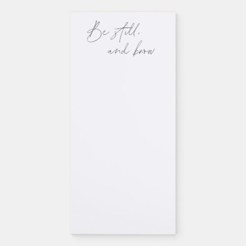 Psalm 4610 Magnetic Notepad_ Be Still and Know Magnetic Notepad